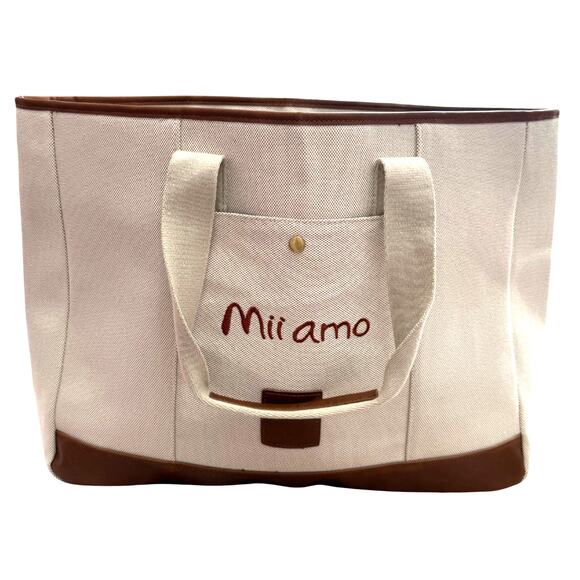 Mii Amo spa robe + tote set taupe/white - OSFM - Picture 9 of 14